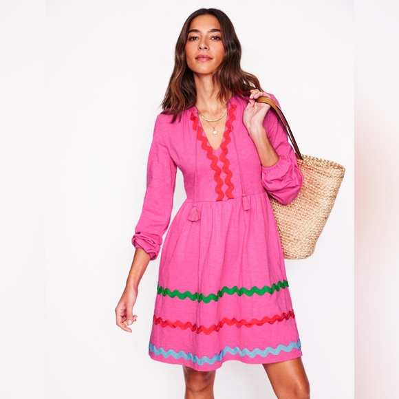 corinna ric rac jersey dress BODEN Corinna Ric Rac Dress